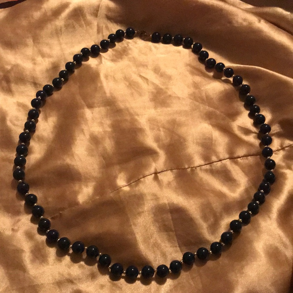 💙💛 Navy beaded necklace 💛💙